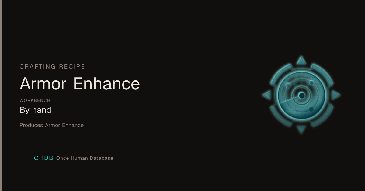 Armor Enhance