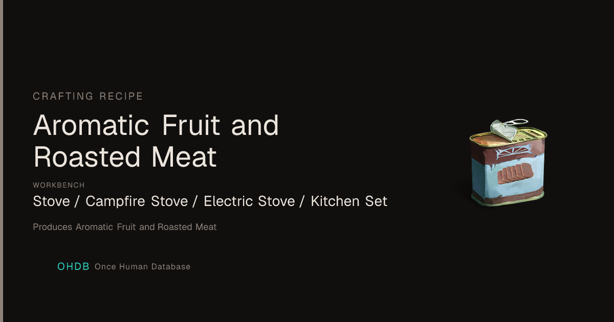Aromatic Fruit and Roasted Meat