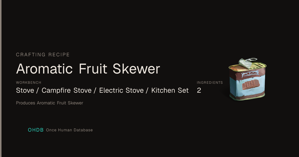 Aromatic Fruit Skewer