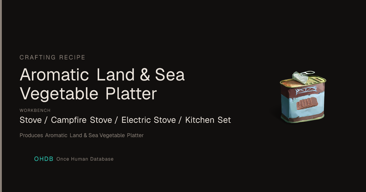 Aromatic Land & Sea Vegetable Platter