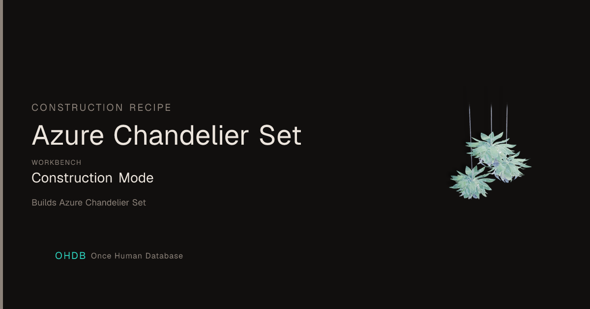 Azure Chandelier Set