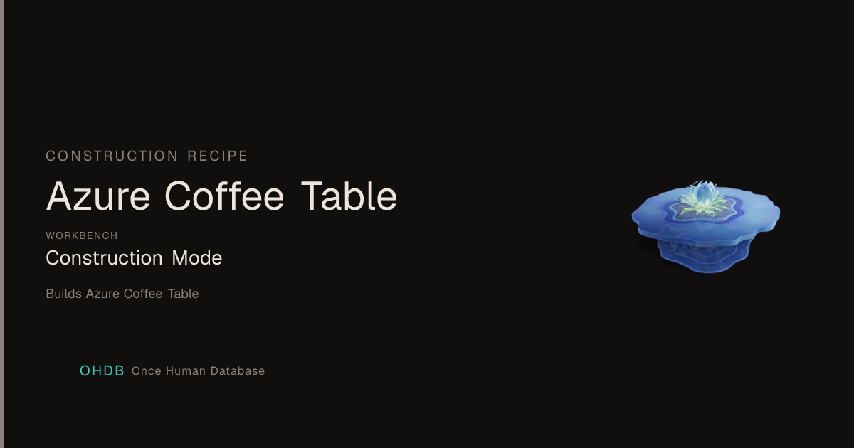 Azure Coffee Table