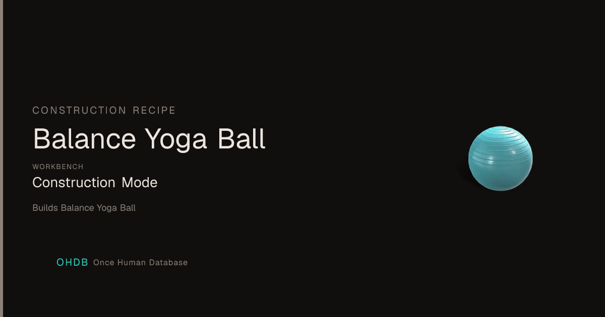 Balance Yoga Ball