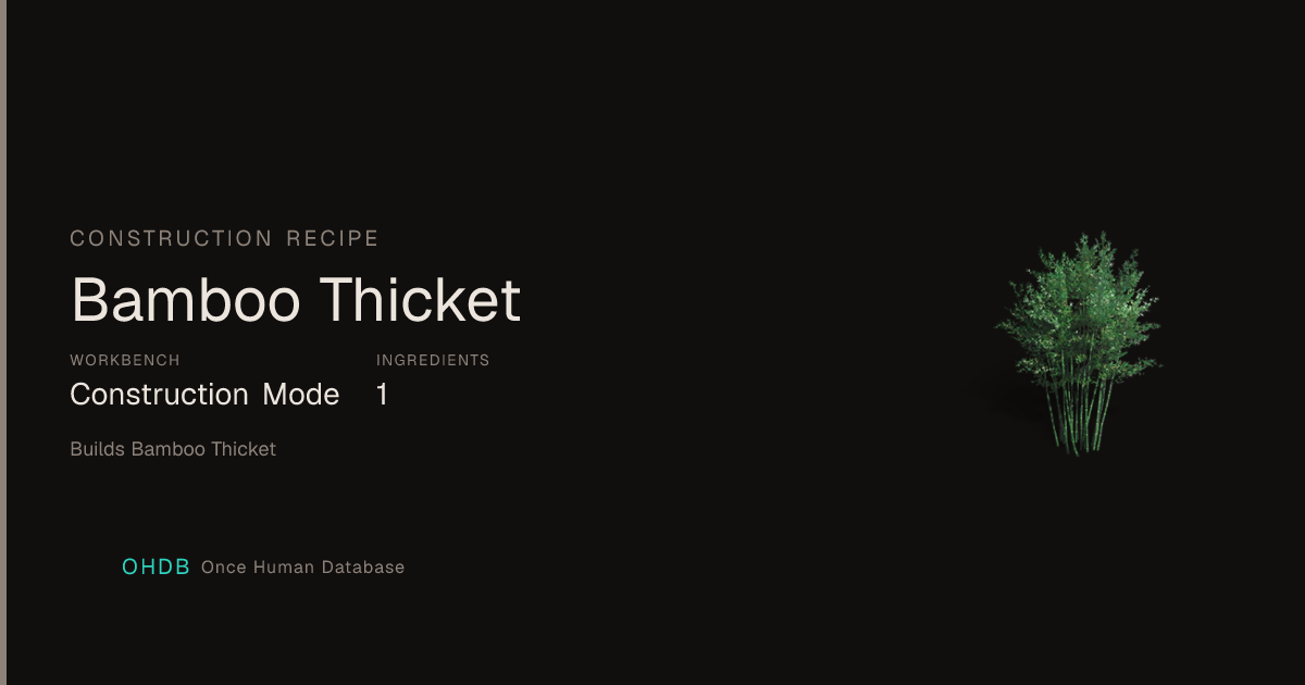Bamboo Thicket
