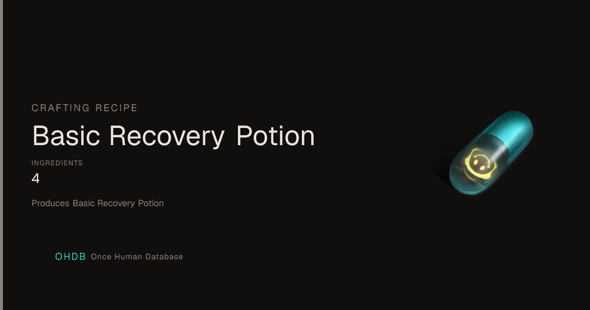 Basic Recovery Potion
