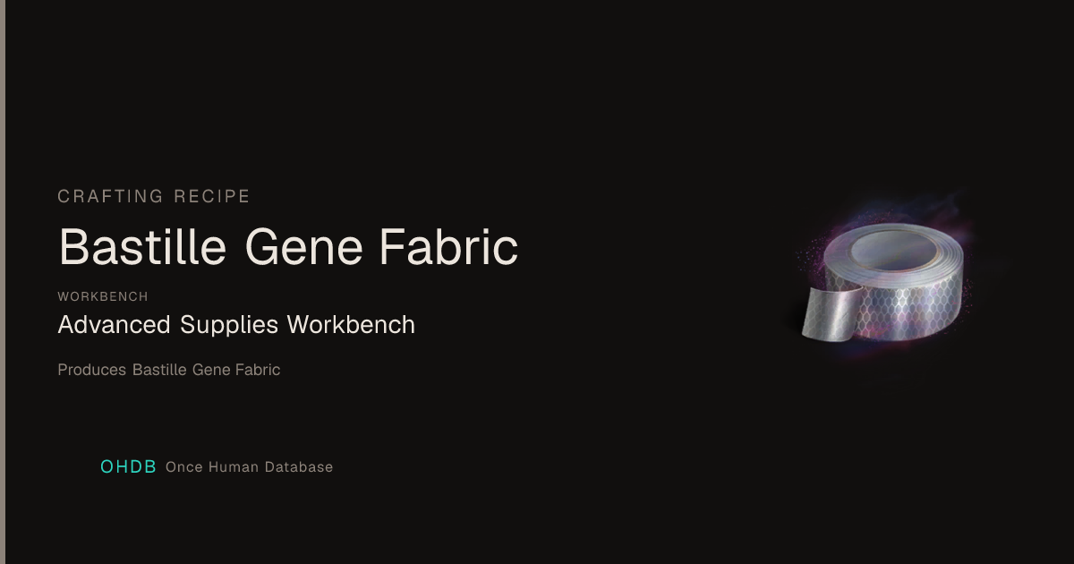 Bastille Gene Fiber