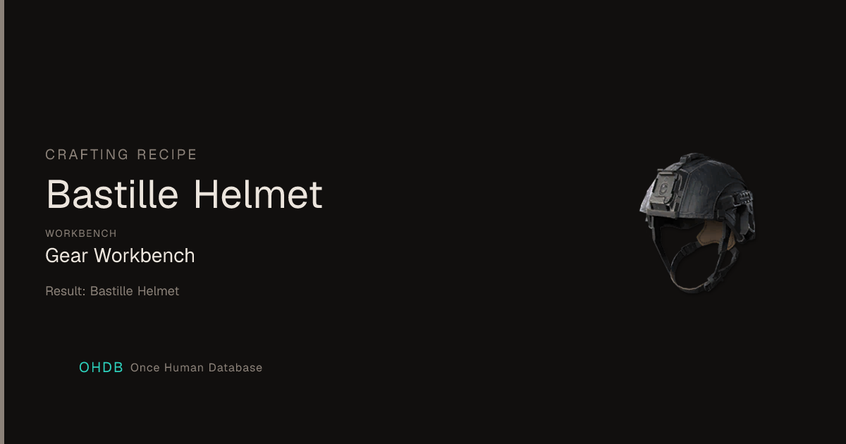 Bastille Helmet