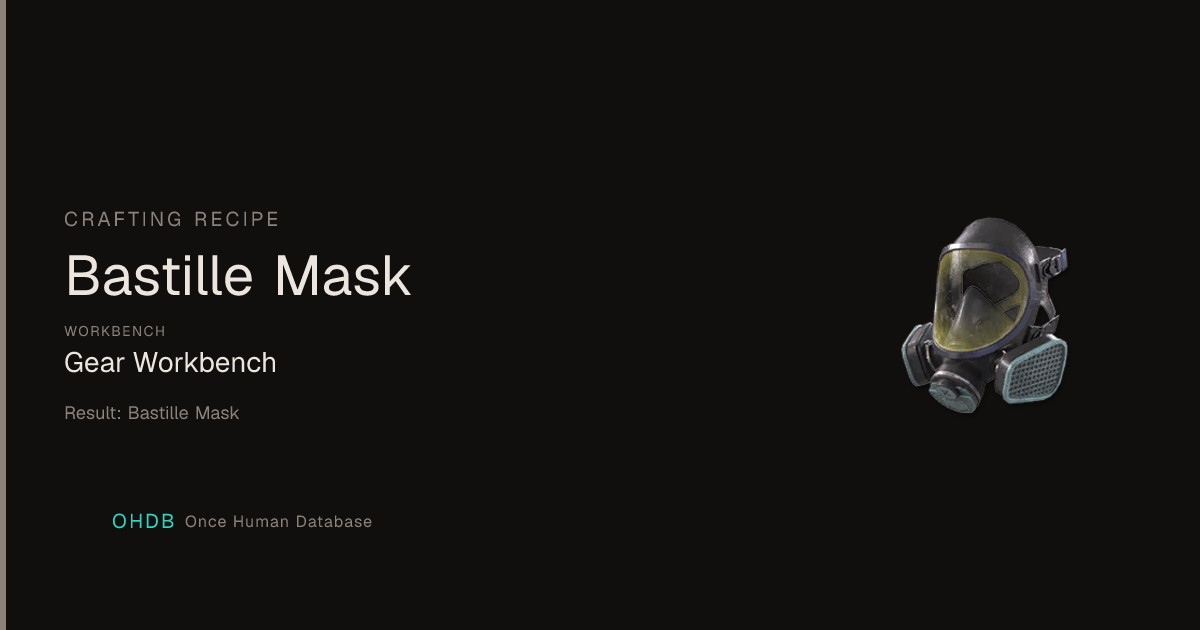 Bastille Mask