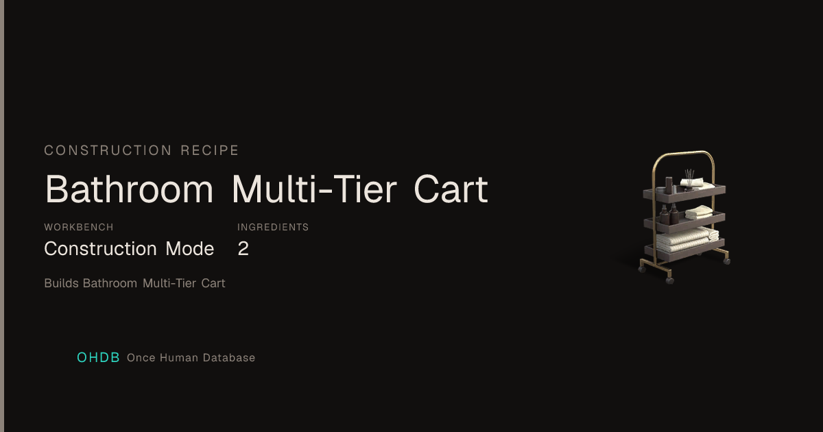 Bathroom Multi-Tier Cart