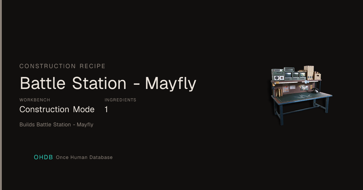 Battle Station - Mayfly