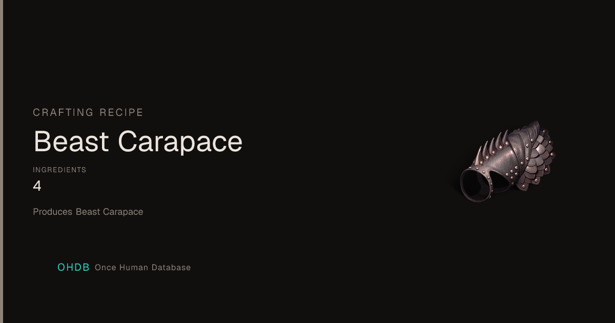 Beast Carapace