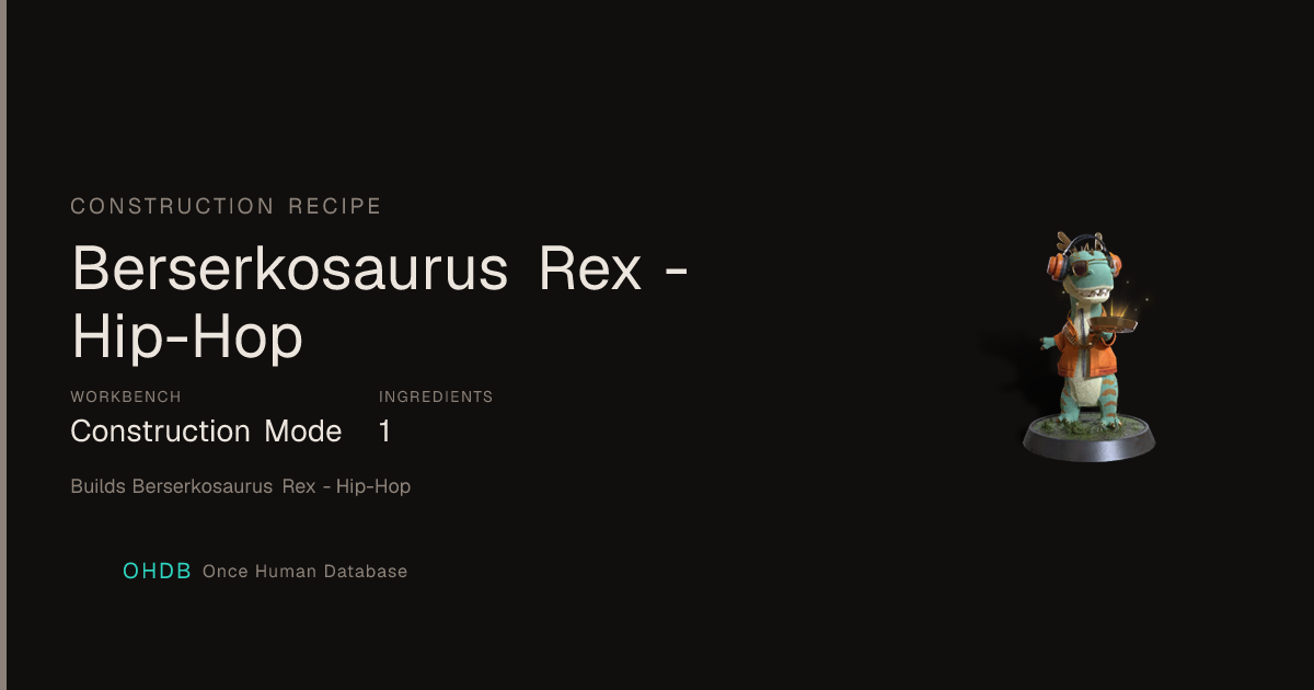 Berserkosaurus Rex - Hip-Hop