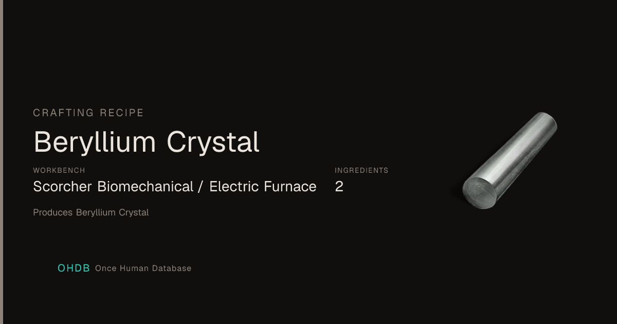 Beryllium Crystal