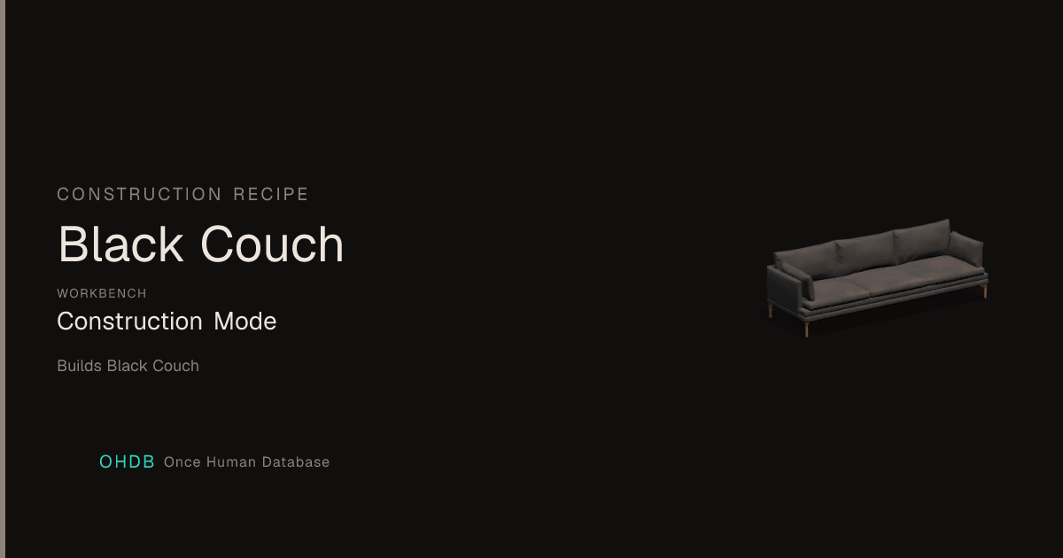 Black Couch
