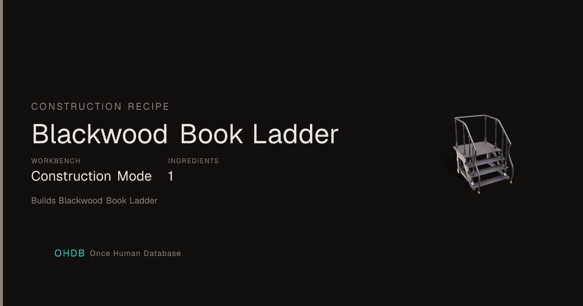 Blackwood Book Ladder