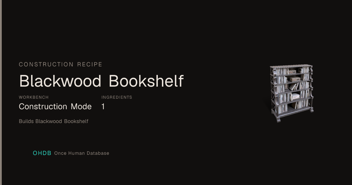 Blackwood Bookshelf