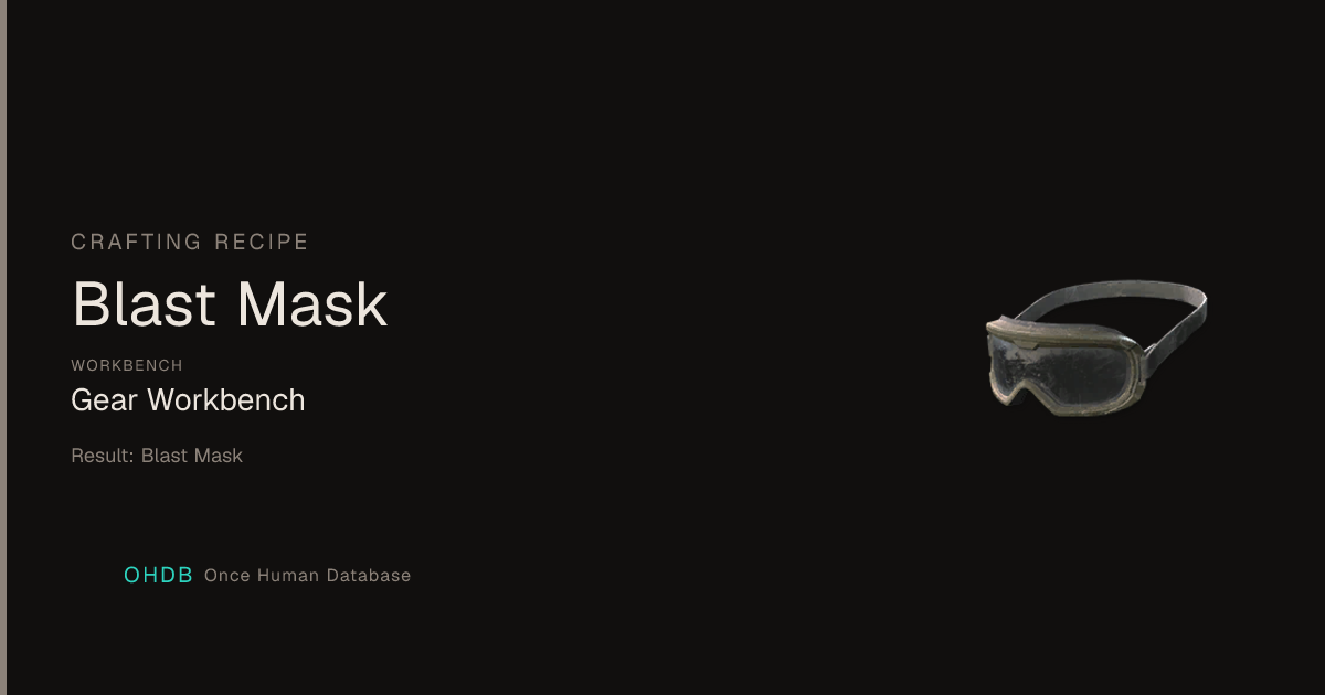 Blast Mask