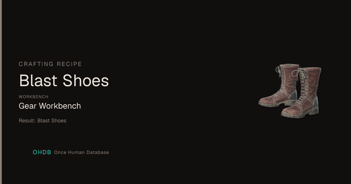 Blast Shoes