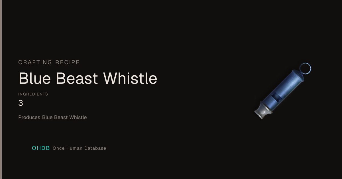 Blue Beast Whistle