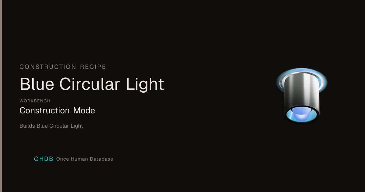 Blue Circular Light