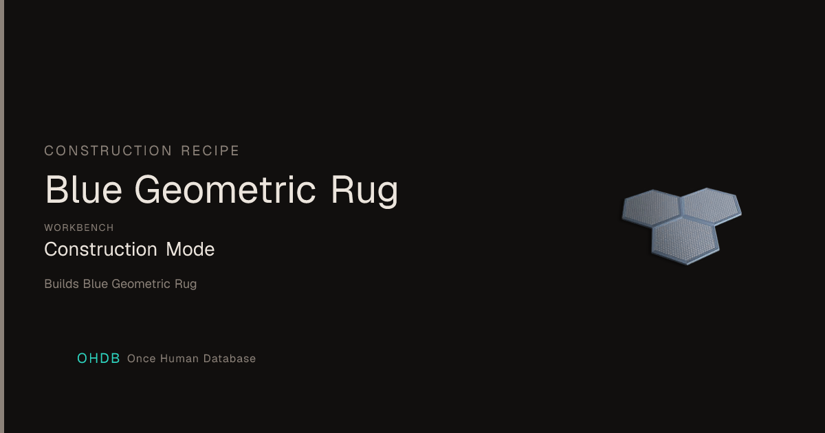 Blue Geometric Rug