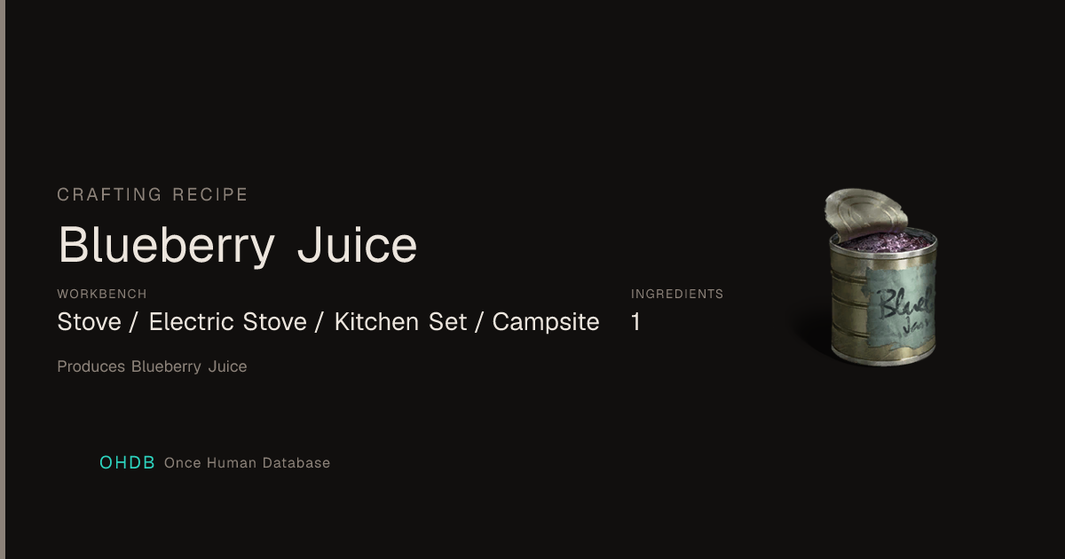 Blueberry Juice