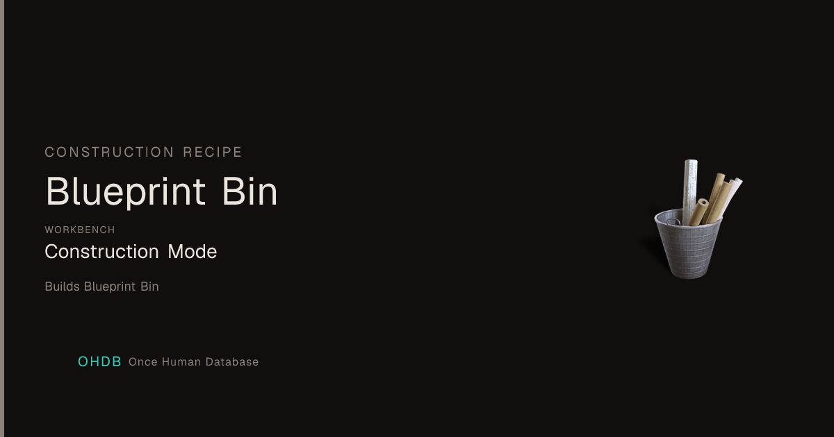 Blueprint Bin