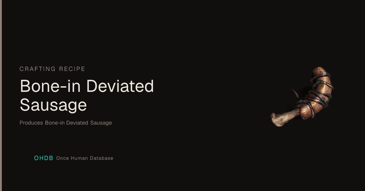 Bone-in Deviated Sausage