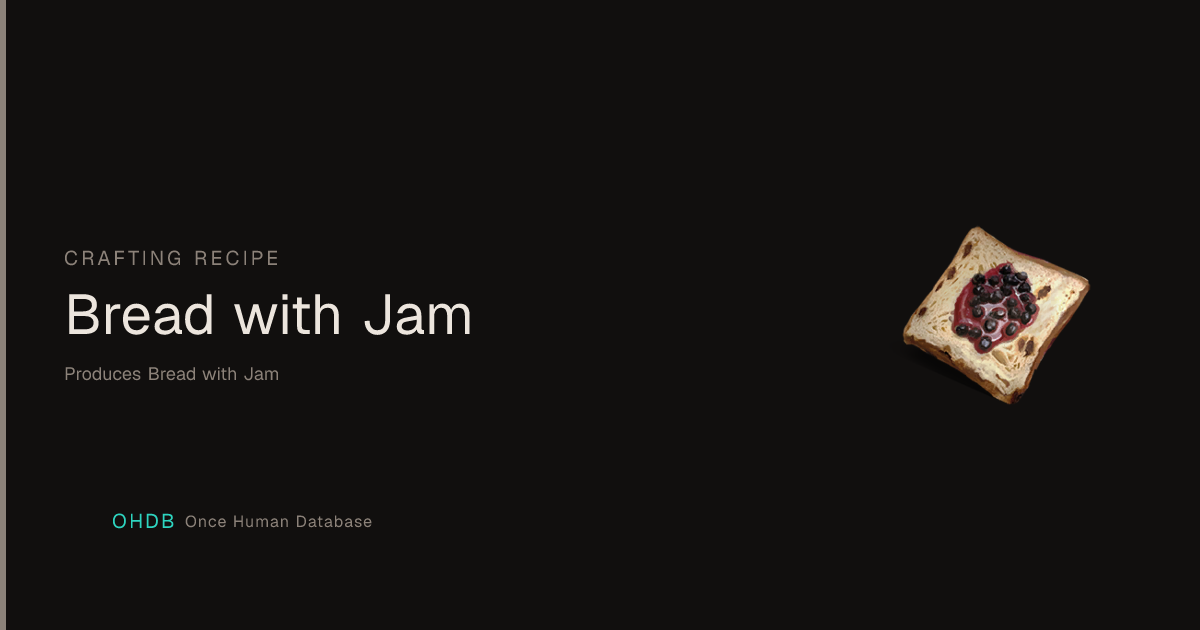 Bread with Jam