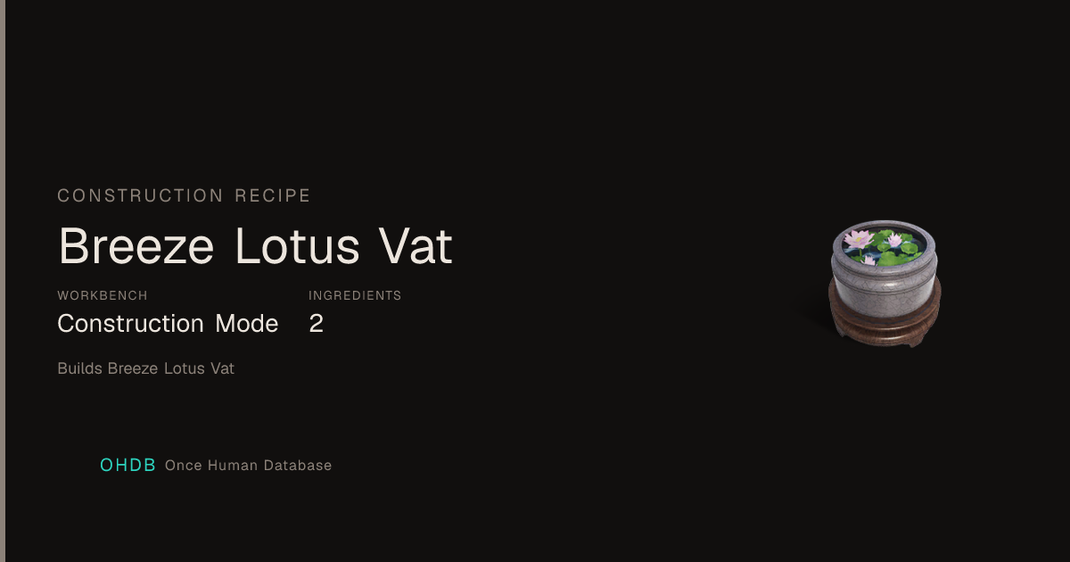 Breeze Lotus Vat