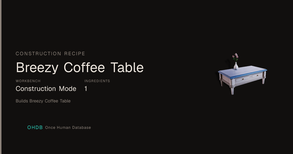 Breezy Coffee Table
