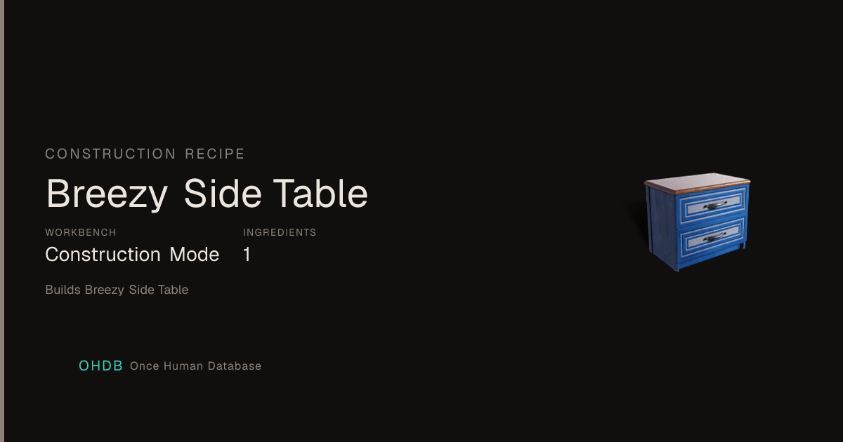 Breezy Side Table