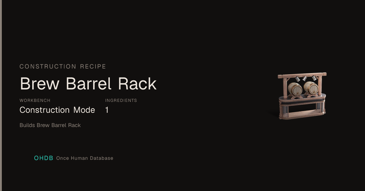 Brew Barrel Rack