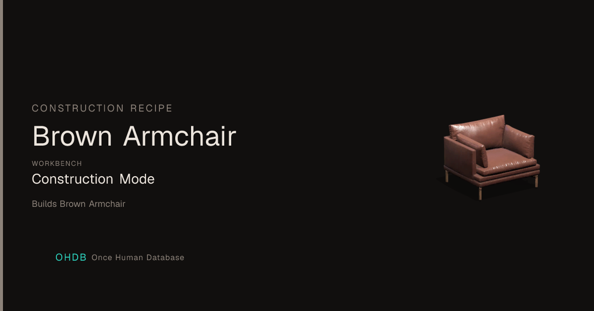 Brown Armchair