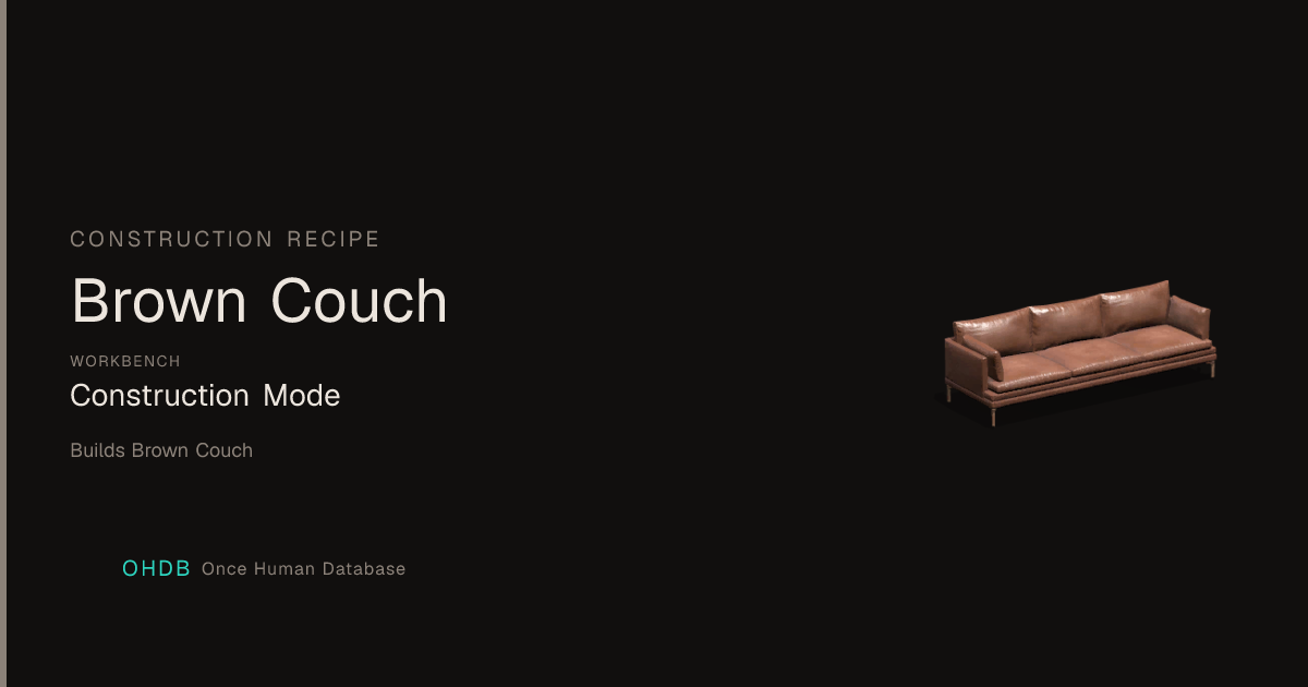Brown Couch