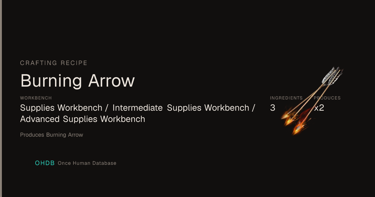 Burning Arrow