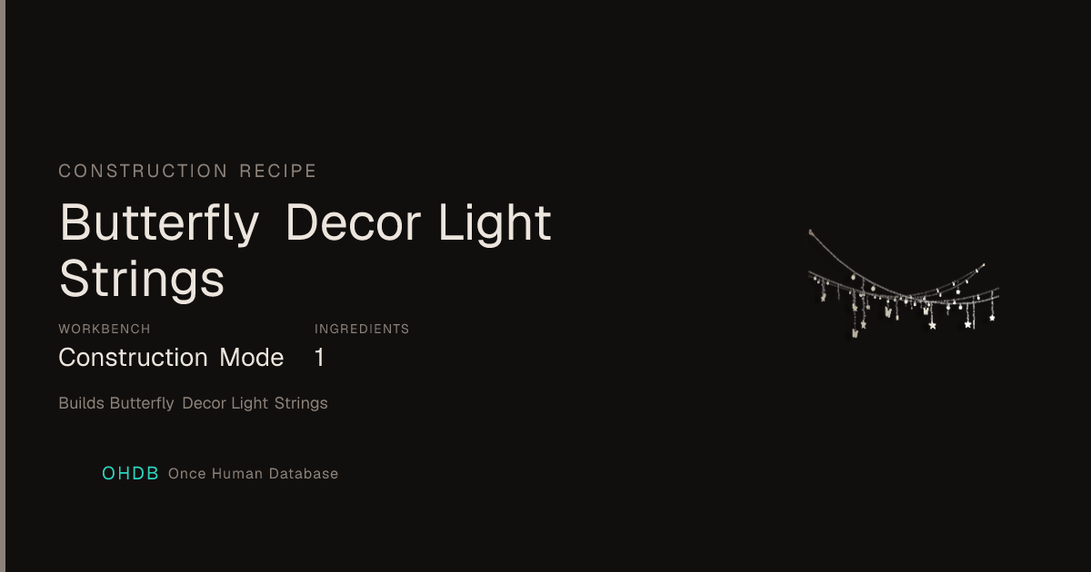 Butterfly Decor Light Strings