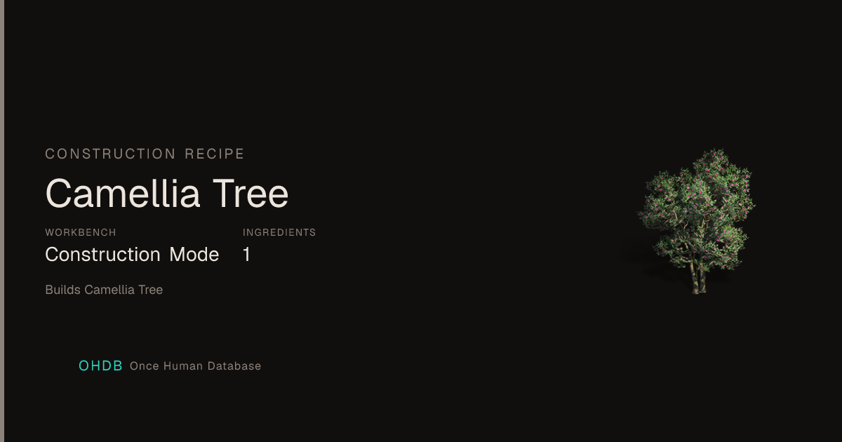 Camellia Tree