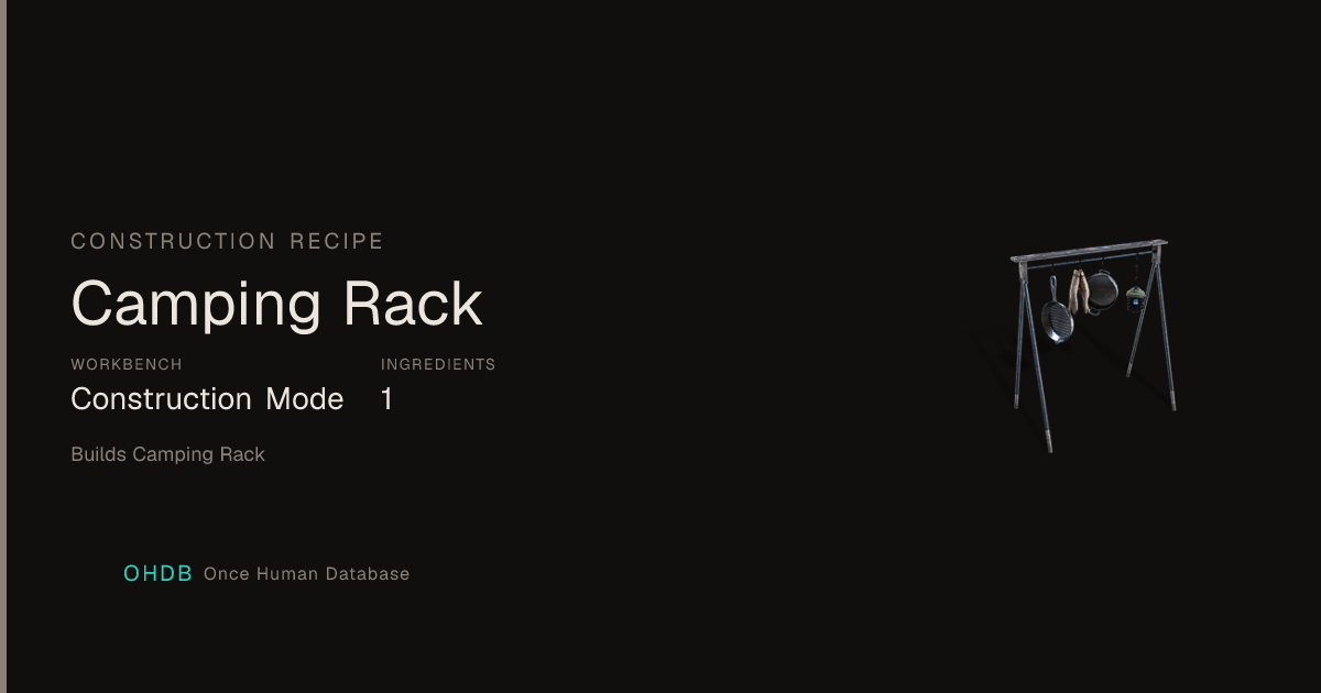 Camping Rack