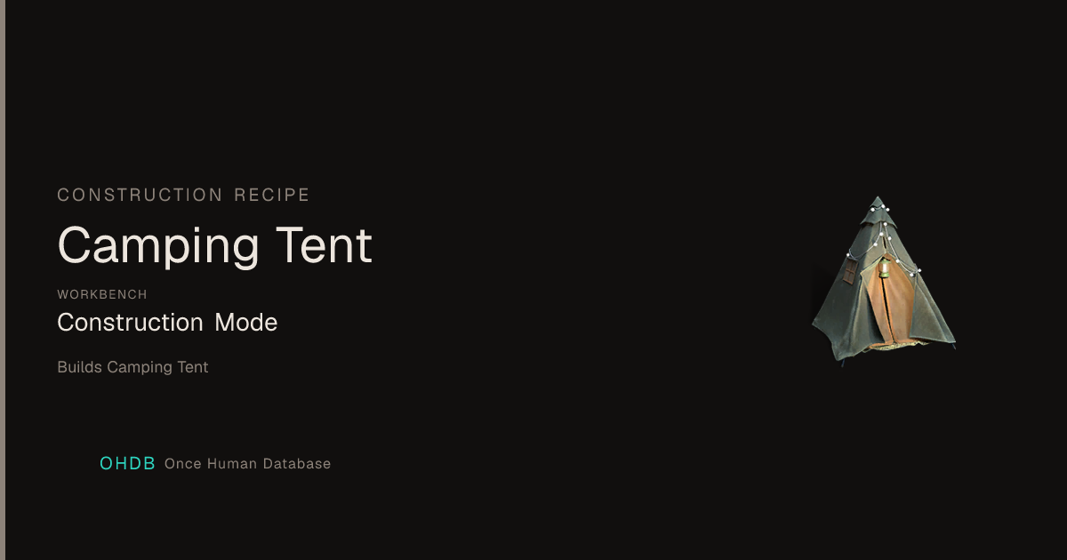 Camping Tent