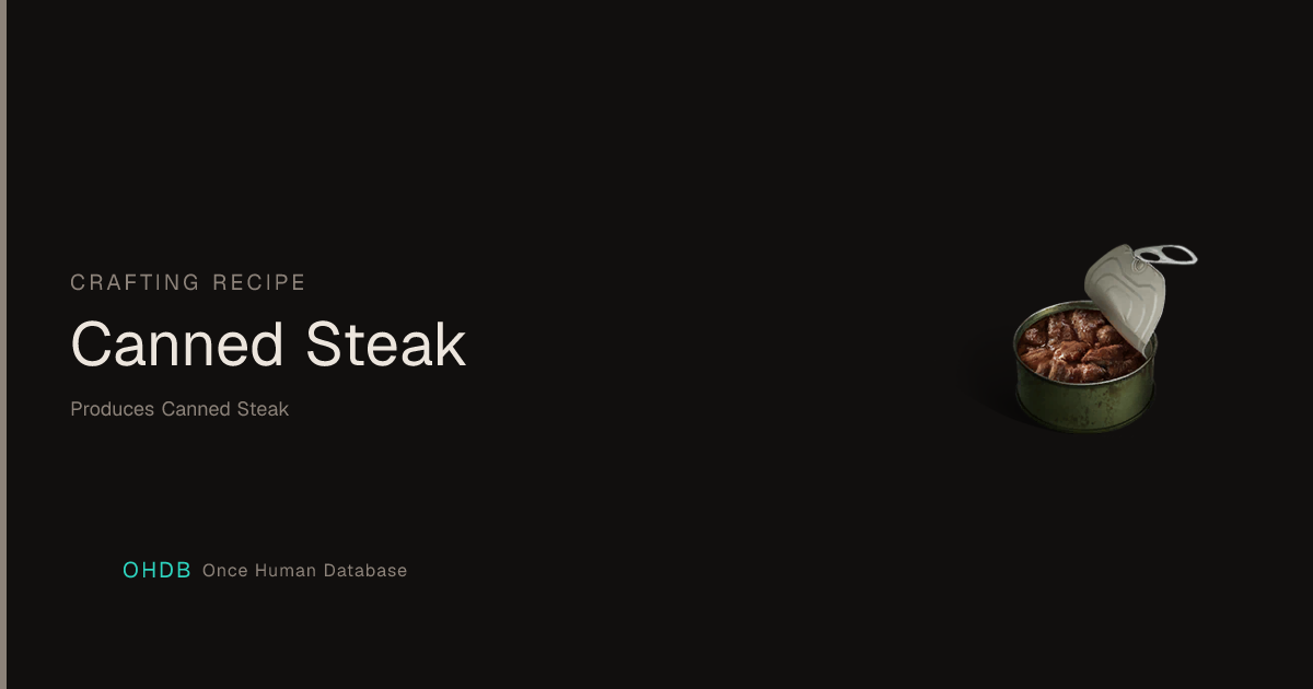 Canned Steak