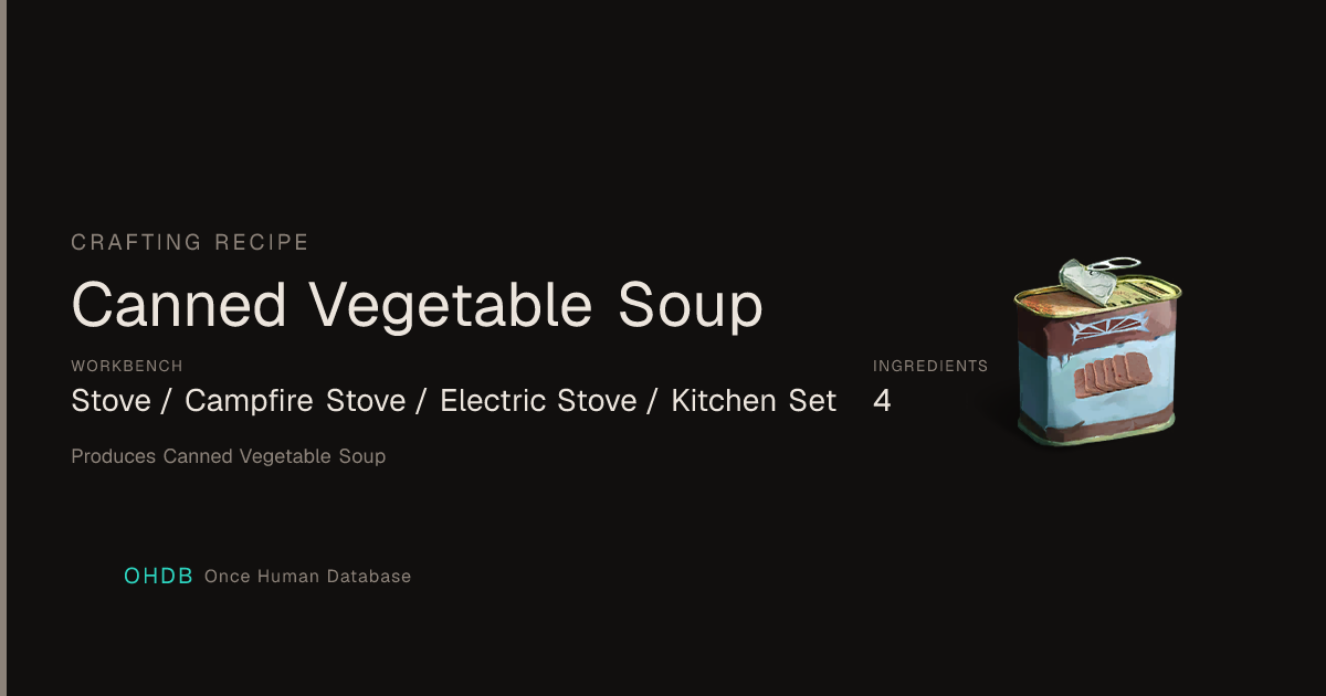 Canned Vegetable Soup