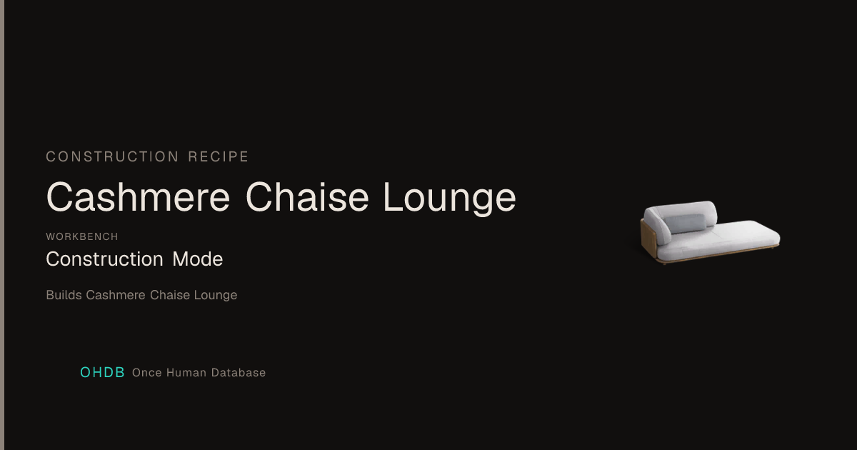 Cashmere Chaise Lounge