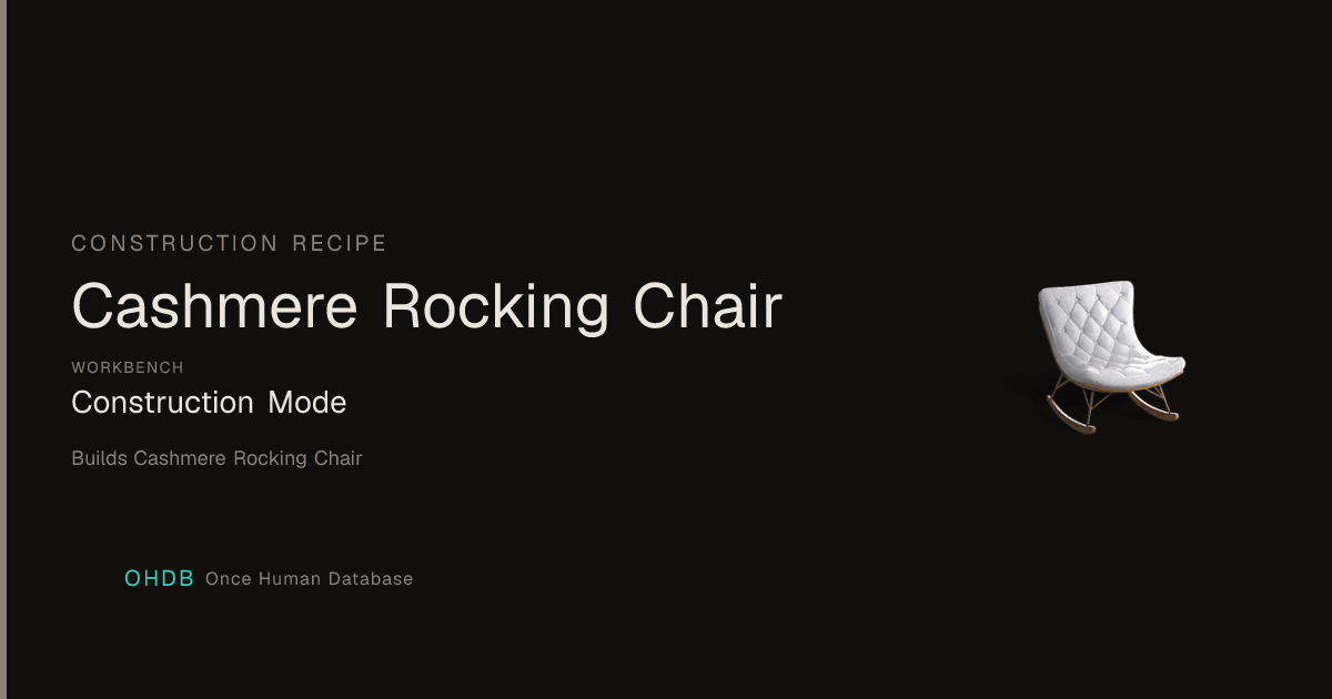 Cashmere Rocking Chair