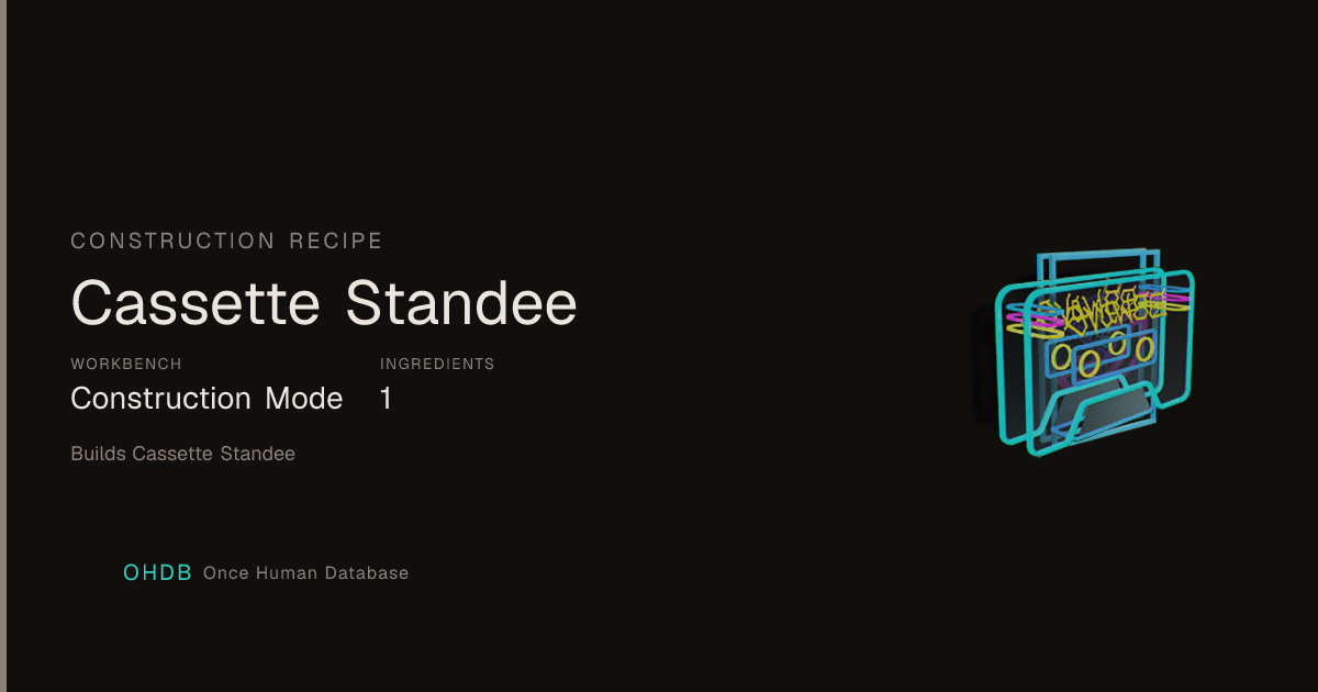 Cassette Standee