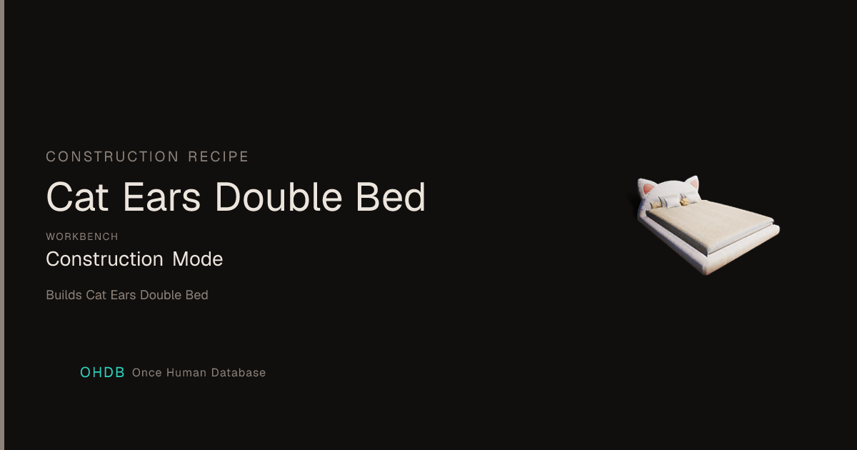 Cat Ears Double Bed
