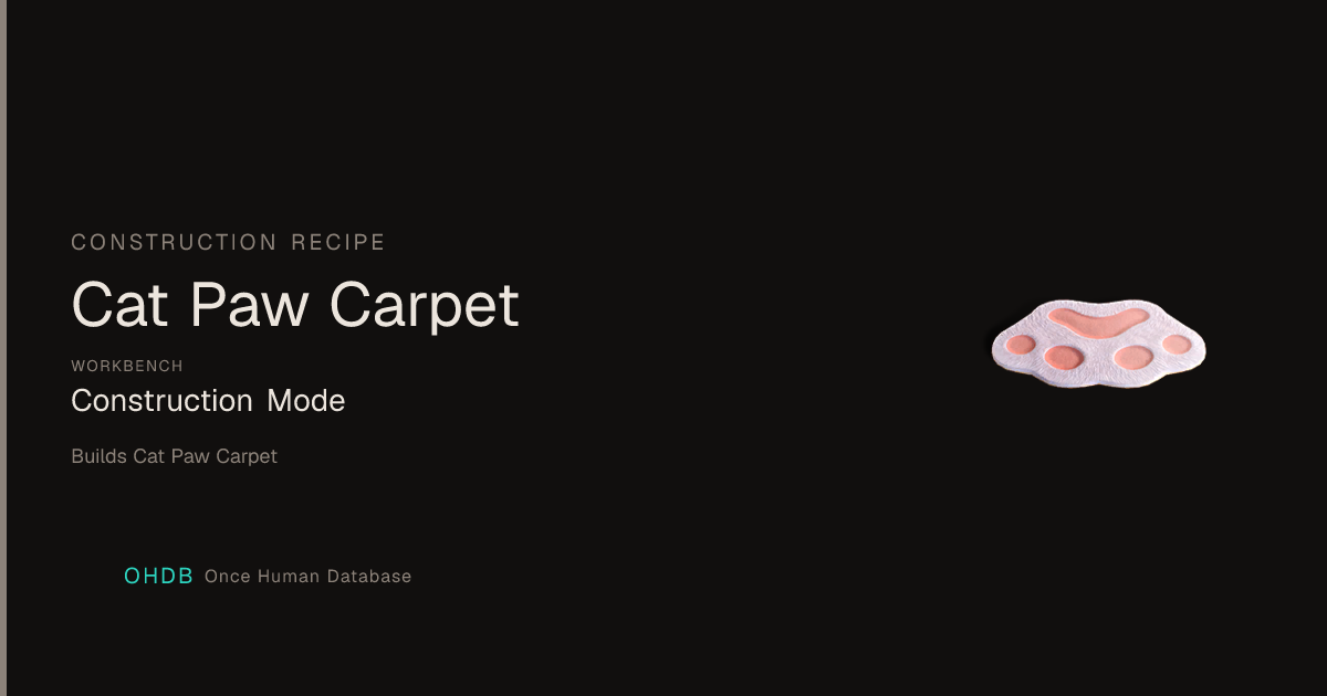 Cat Paw Carpet