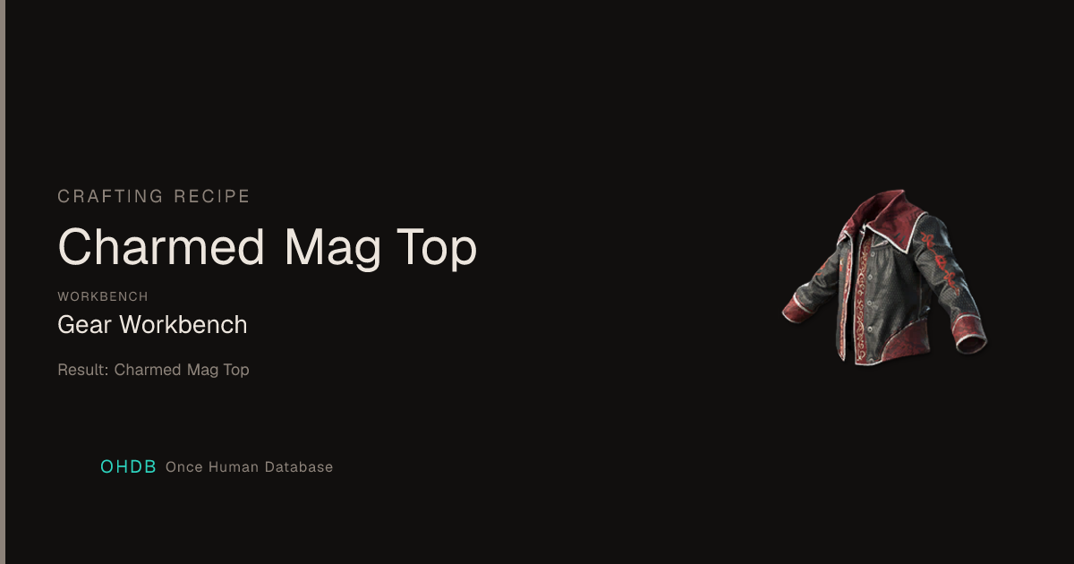 Charmed Mag Top