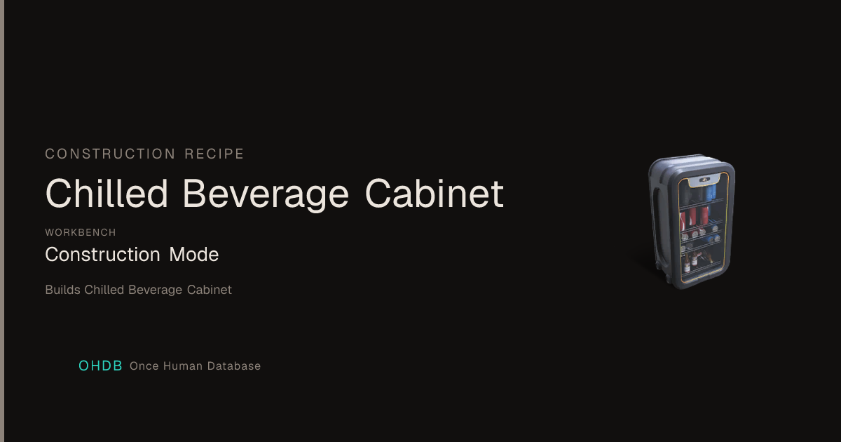 Chilled Beverage Cabinet