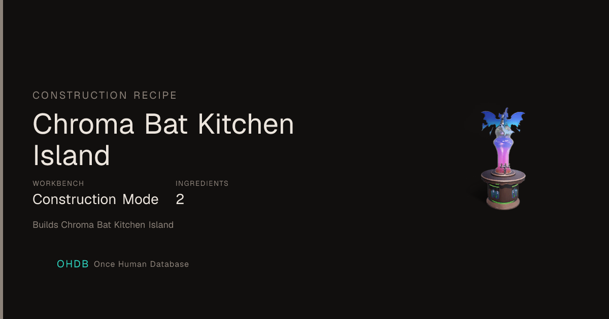 Chroma Bat Kitchen Island